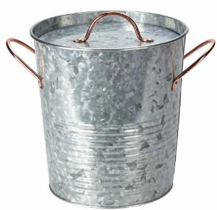 BALDE GELO Ø19.5CM C/T GALVANIZADO#